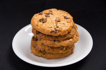 hazelnut and chocolate cookies
