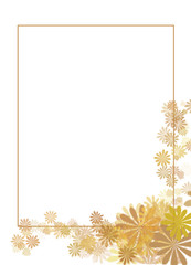 Obraz premium yellow flower_frame