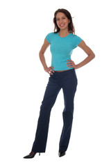 portrait of young woman standing