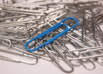 blue paper clip