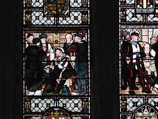 close up of henry viii windows