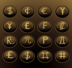 currency web buttons