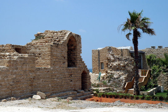 roman ruins at caesarea