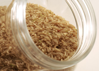 brown rice jar