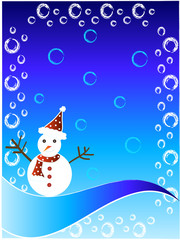 christmas snow man design