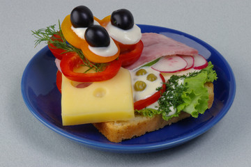 snack on a plate