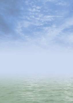 water and skies