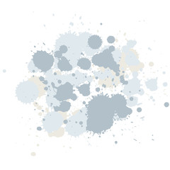 abstract composition of brush blots