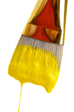 painting in yellow