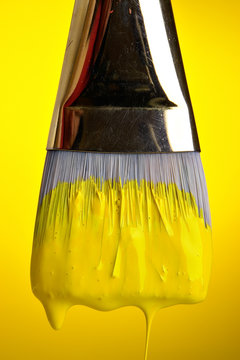painting in yellow