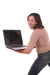 woman with laptop ii