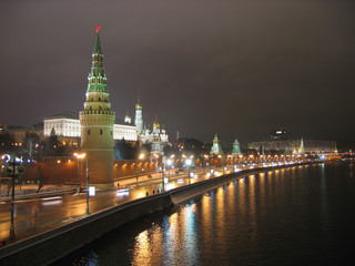 moscow kremlin evening