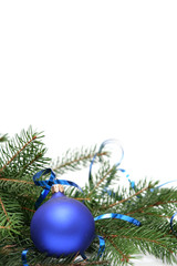 blue christmas bulbs