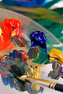 mixing paint