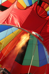 Obraz premium preparation of a hot air balloon