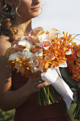 beautiful bouquet of wedding flowers