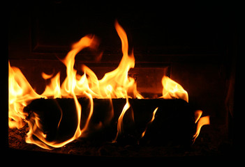 fireplace close-up