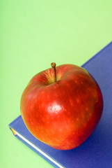 book and apple