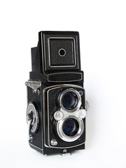 camara antigua de doble objetivo