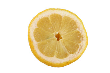 yellow lemon half