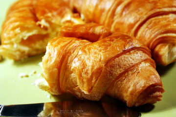 croissant in dish