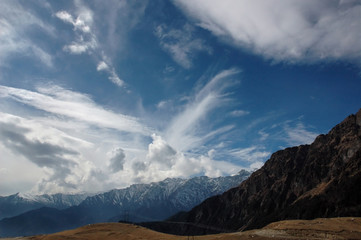 Fototapeta na wymiar tibetian sky