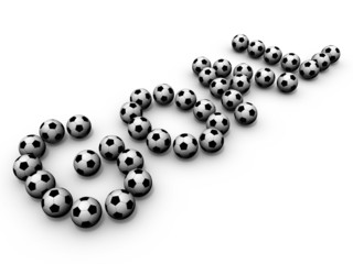 goal - soccerballs, fußbälle