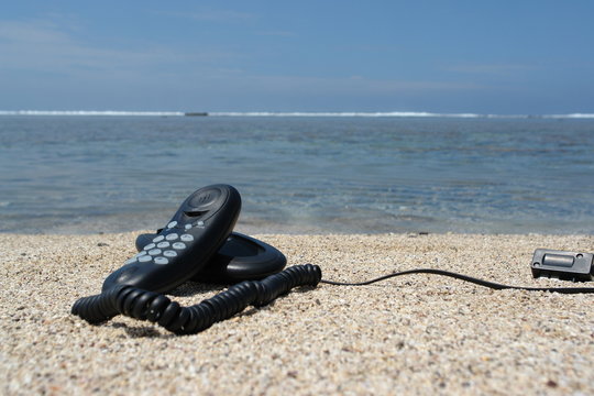 telephone de plage