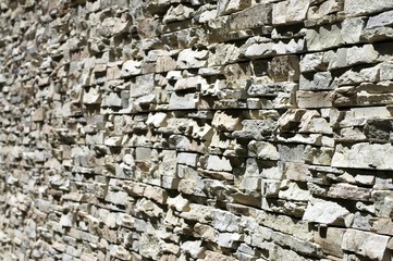 old stony wall closeup - shallow dof