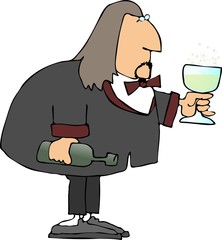 Fototapeta premium champagne man