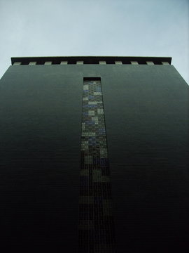 dark granite building