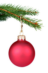 christmas decoration hanging on a tree