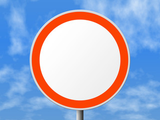round sign (clear)