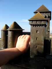 fortress with hand