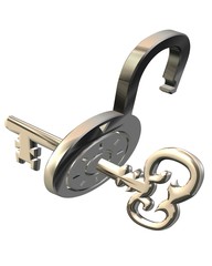 schloss mit schlüssel