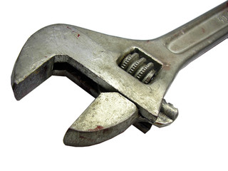 old worked off adjustable wrench 4