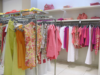 clothes in shop