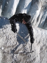 falling into a crevasse