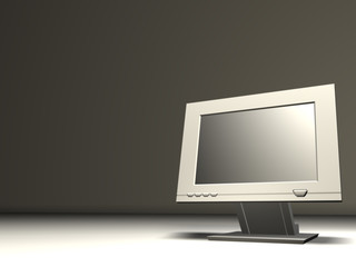 white monitor