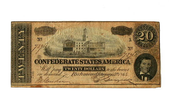 Us Civil War Confederate Bank Note