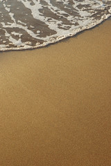 sand and sea foam