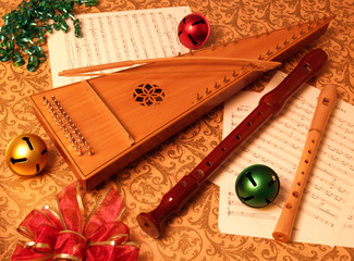christmas psaltery with recorders