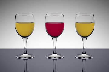 wine glasses