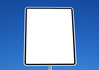 blank sign for text