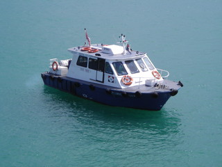 single boat on sea