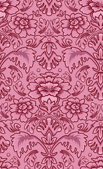 seamless damask style wallpaper pattern
