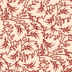 seamless leafy wallpaper pattern