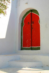 traditional door from cartagena, tunis