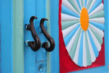 Deurstickers Tunesië traditional door