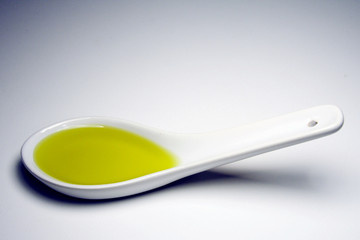oil on a spoon